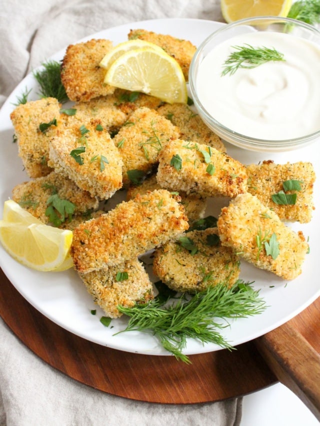 Crispy Baked Salmon Nuggets Recipe FANNEtastic Food