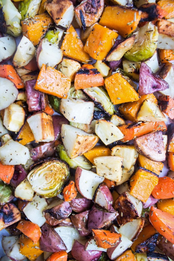 Herb & Garlic Roasted Vegetables - Quick and Easy Side Dish