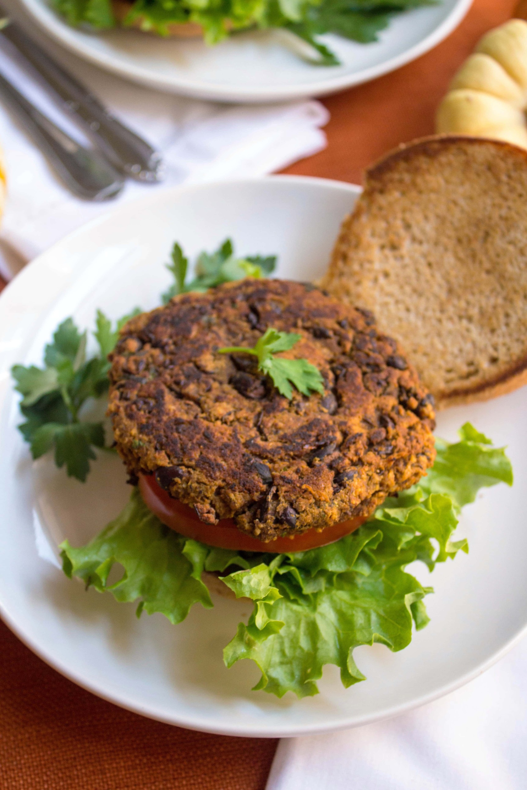 Black Bean Vegan Burgers with Pumpkin - fANNEtastic food