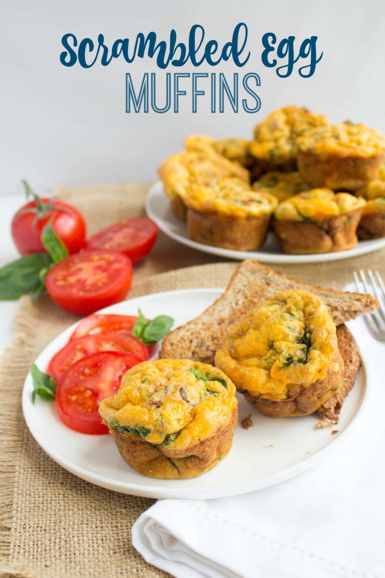 Scrambled Egg Muffins | Healthy Portable Breakfast Recipe