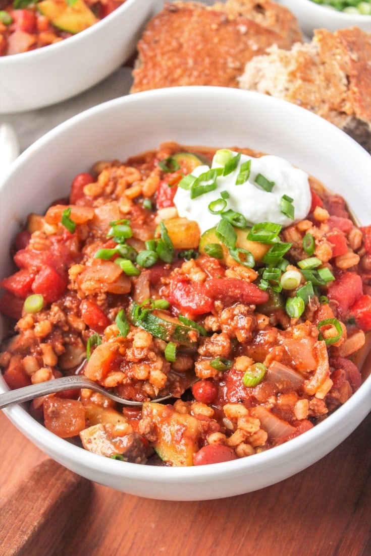 Turkey Barley Soup With Veggies Healthy Weeknight Chili