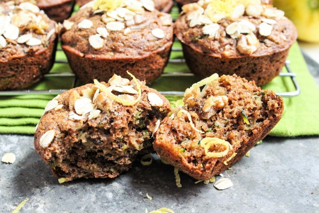 Vegan Zucchini Muffins With Lemon Healthy Breakfast Recipe