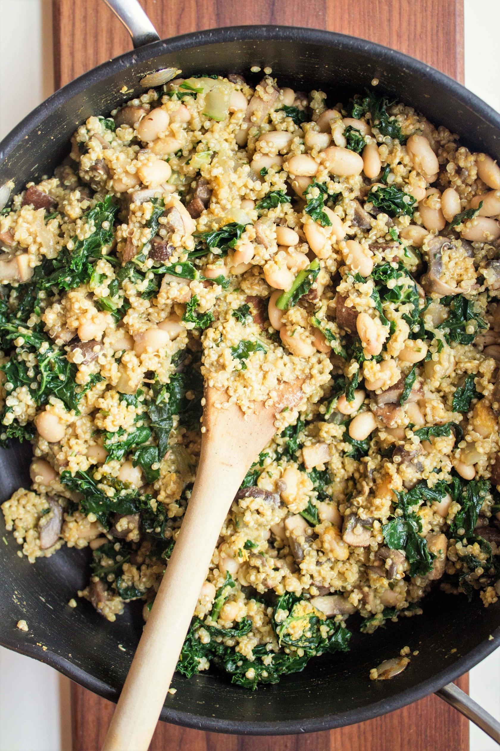 Mushroom Quinoa Side Dish Recipe ("Cheesy" + Vegan)