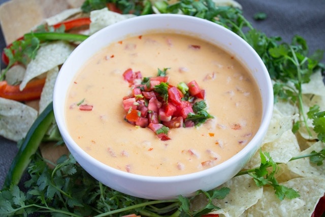 Spicy Hummus Queso Dip – Healthier Tailgating Recipe - fANNEtastic food ...