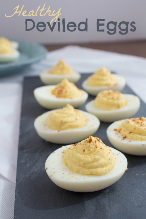 Quick Healthy Deviled Eggs with Greek Yogurt