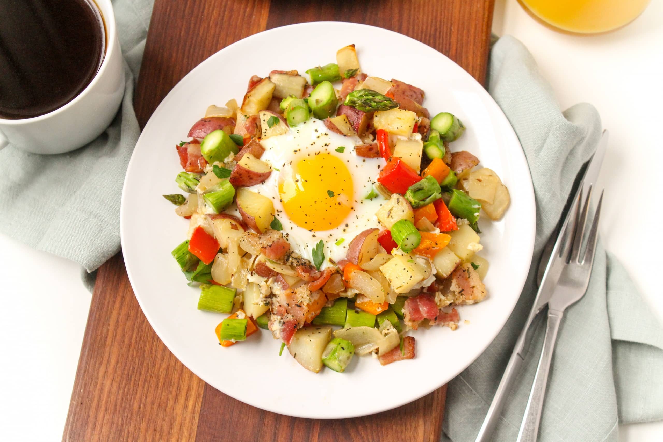 Sheet Pan Eggs and Breakfast Hash - Isabel Eats