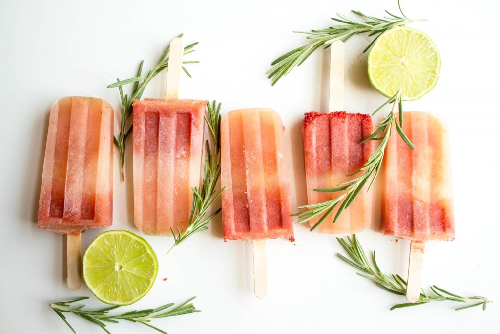 Watermelon Rosemary Popsicles