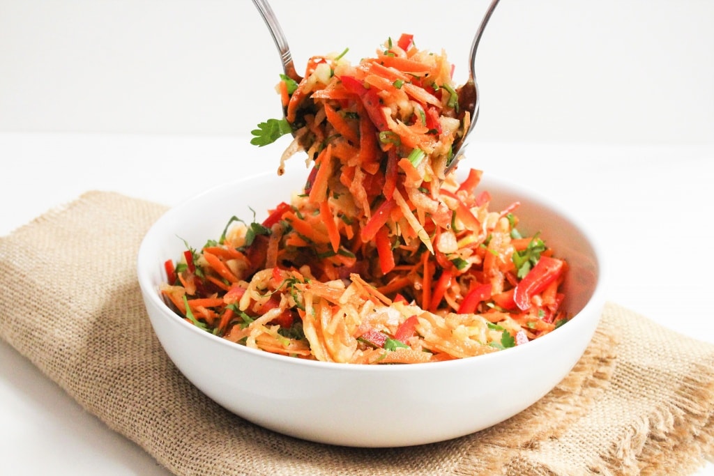 Recipes Using Summer Produce - Watermelon Rind Coleslaw