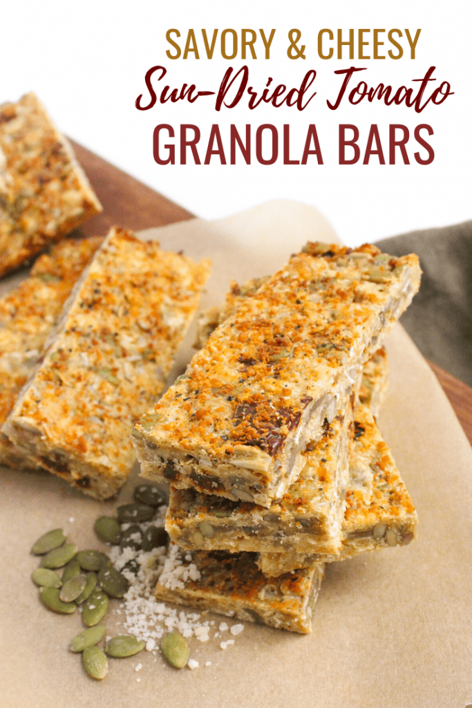 Savory Granola Bar Recipe: Cheesy, Sun-dried Tomato Pizza Bar