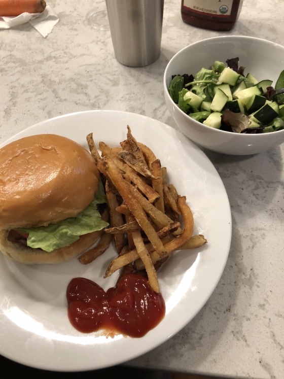 Burgers + At-Home Hair Cuts