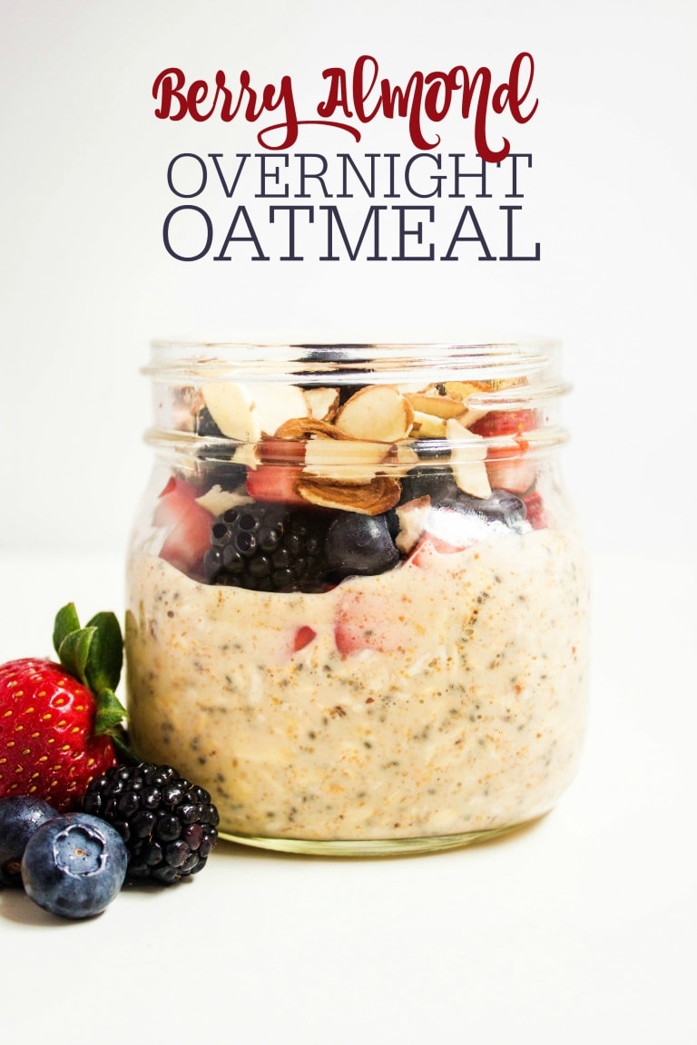 Almond Milk Overnight Oats with Berries - fANNEtastic food