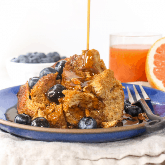 Overnight Crockpot French Toast Casserole