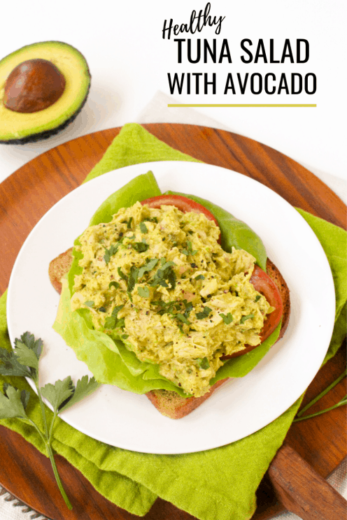 No Mayo Tuna Salad with Avocado - fANNEtastic food