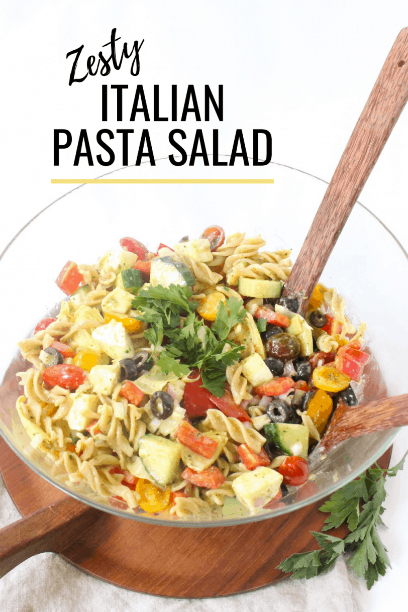 Zesty Italian Pasta Salad Recipe - fANNEtastic food