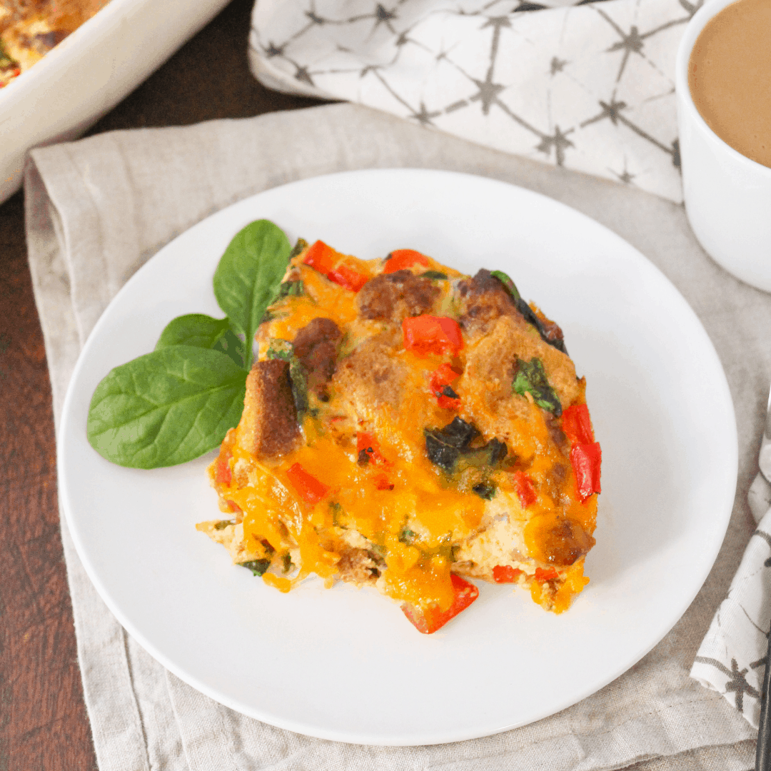 Crockpot Scrambled Eggs with Sausage Omelette for a Crowd