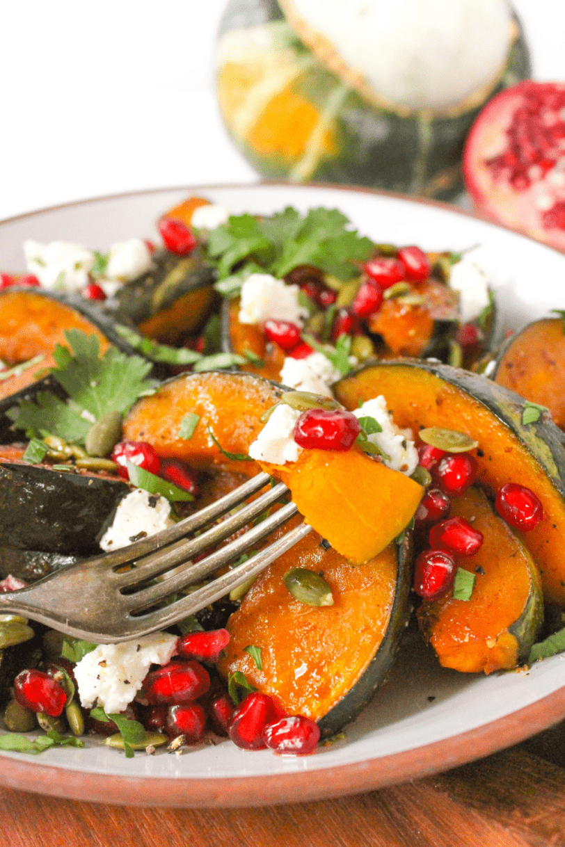 Baked Buttercup Squash with Goat Cheese - fANNEtastic food