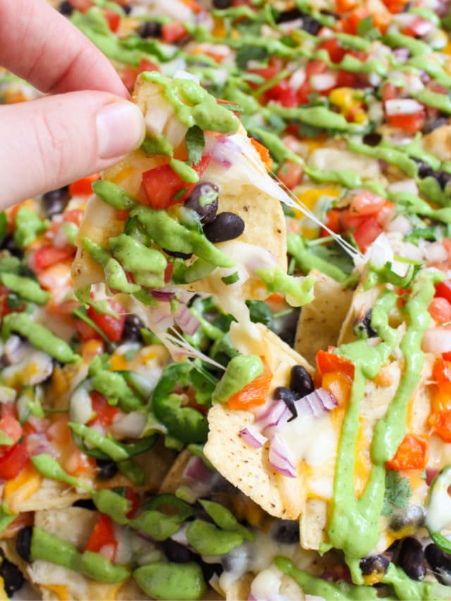 Loaded Veggie Nachos - Domestic Gothess