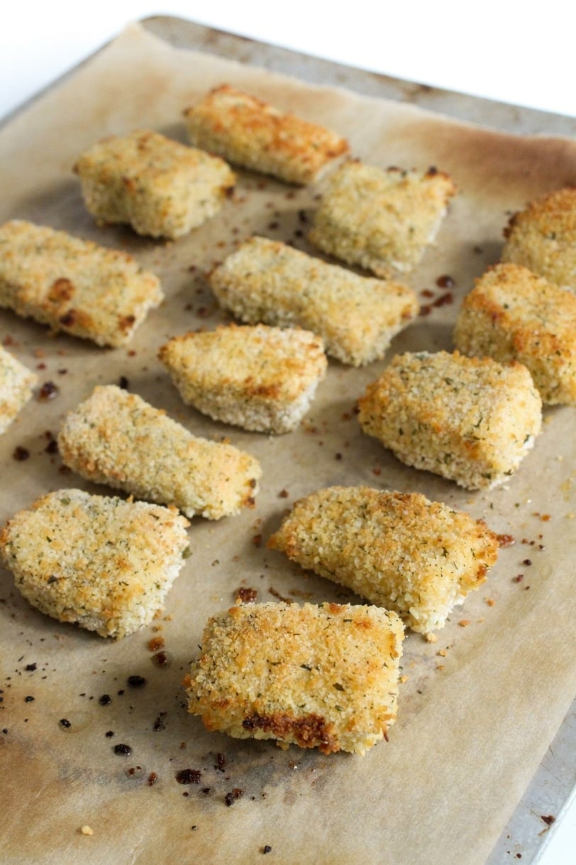 Crispy Oven Baked Salmon Bites with Panko (Sheet Pan) - fANNEtastic food