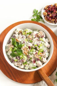 Greek Yogurt Cranberry Chicken Salad with Walnuts (No Mayo ...