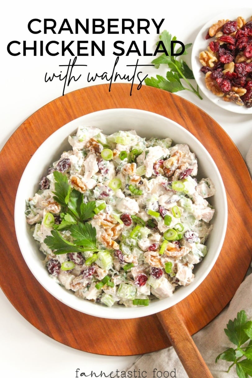 Greek Yogurt Cranberry Chicken Salad with Walnuts (No Mayo ...