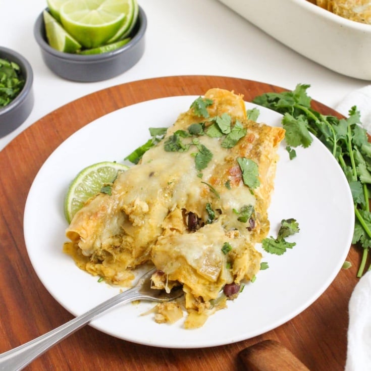 Crockpot Chicken Enchiladas