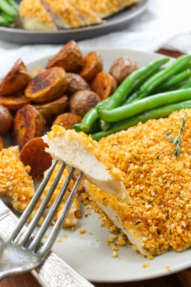 Oven Baked Panko Crusted Chicken (No Mayo & 10-Min Prep) - FANNEtastic Food