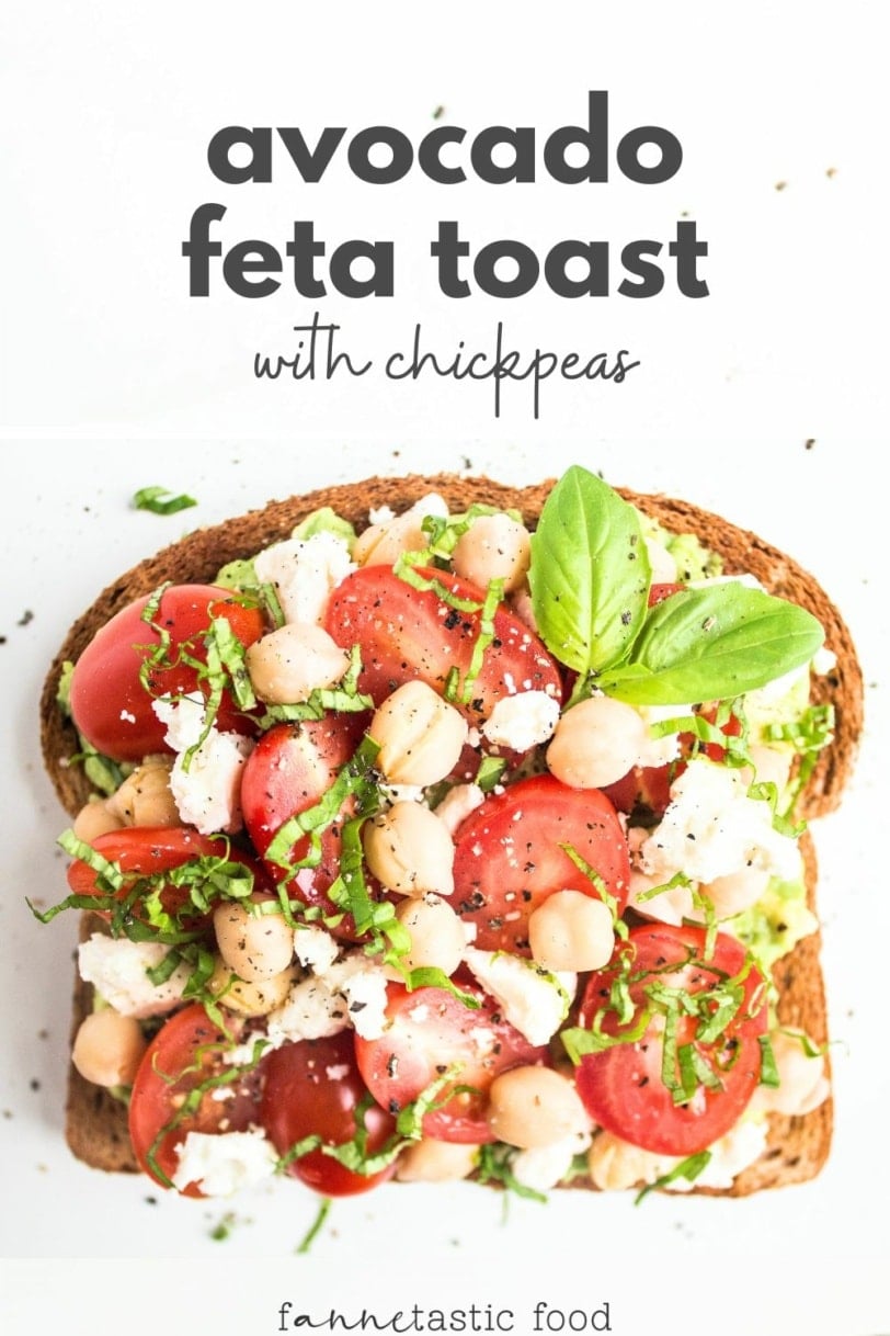 Avocado Feta Toast with Chickpeas - fANNEtastic food