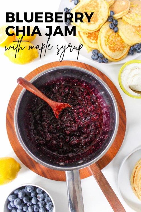 10-Minute Easy Blueberry Chia Jam with Maple Syrup - fANNEtastic food