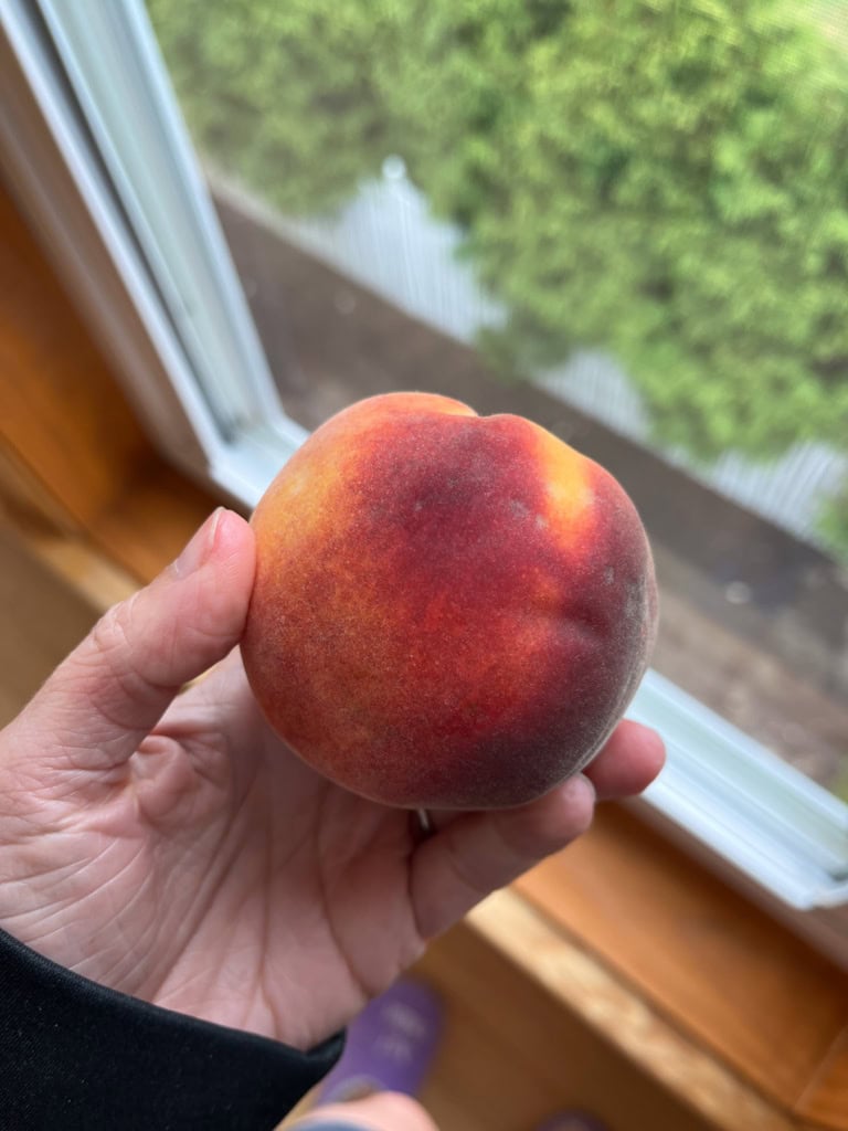 a peach 