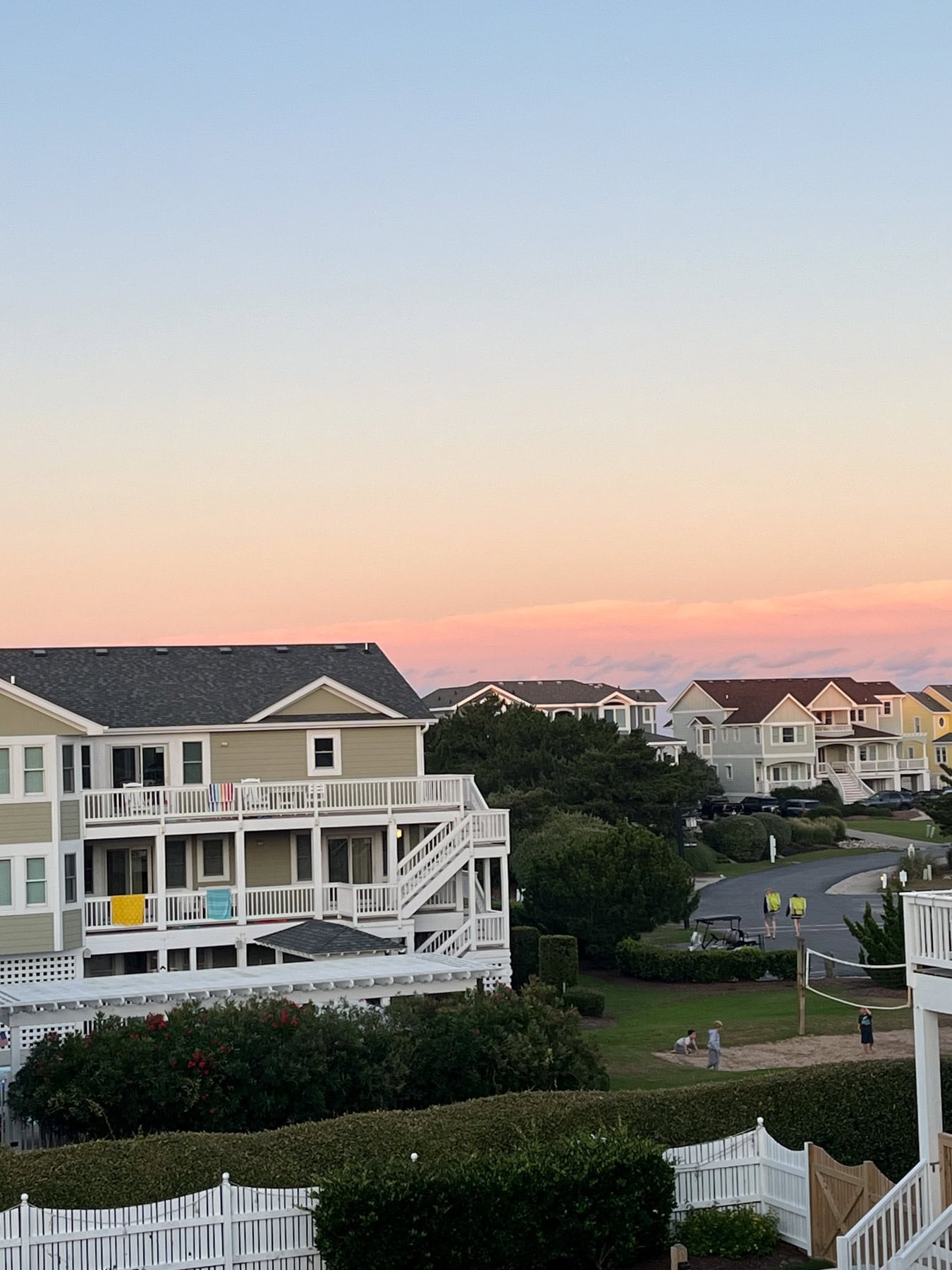 sunset in the outer banks