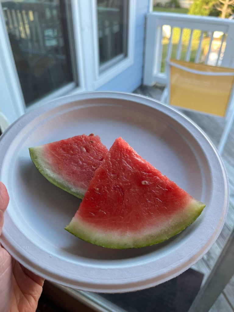 watermelon on a plate