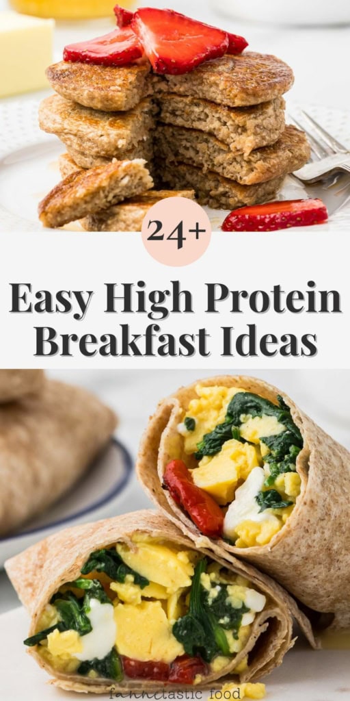 high protein breakfast wraps and protein pancakes