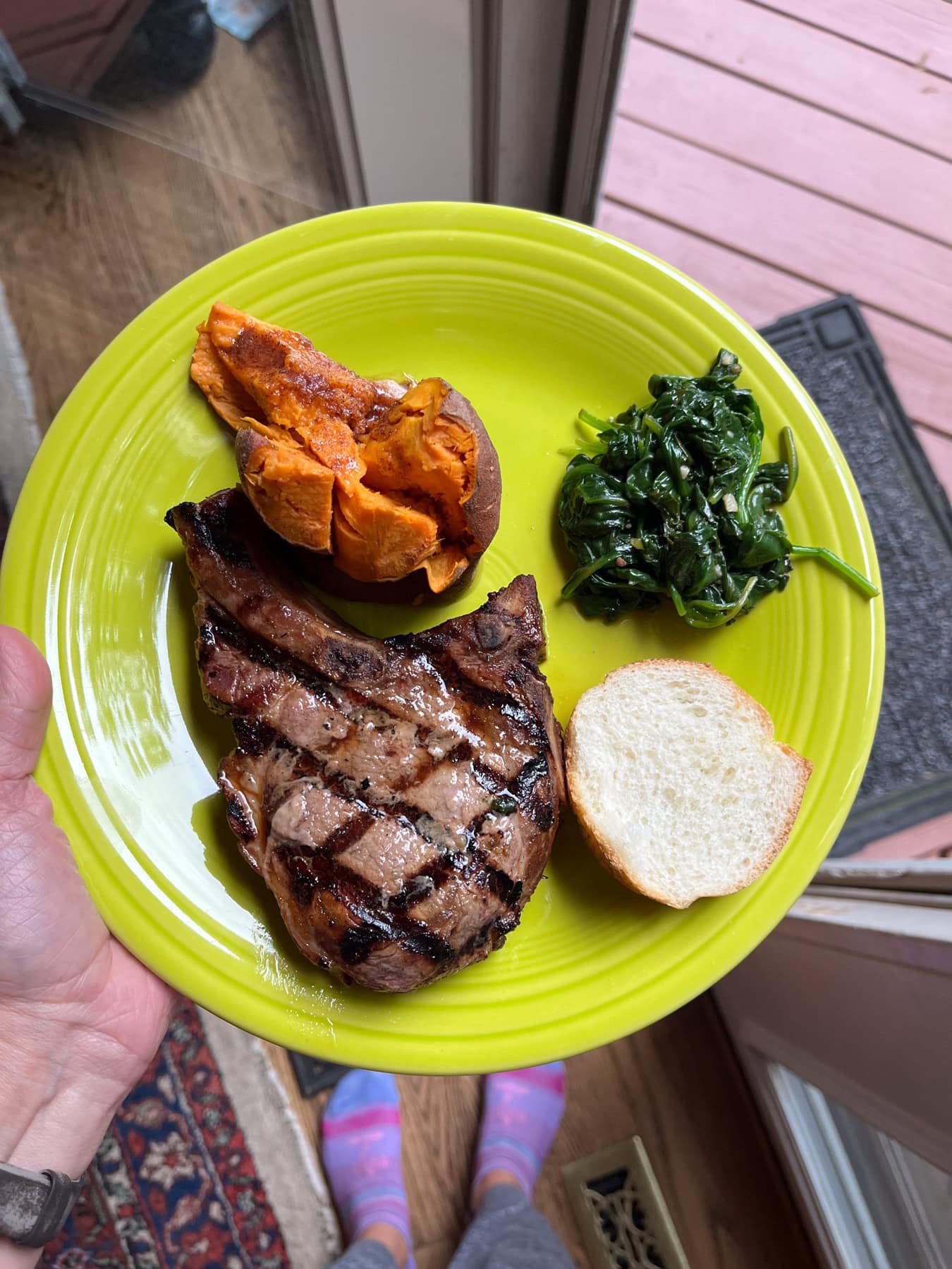 grilled pork chops